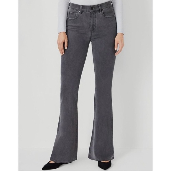 Ann Taylor Gray Slim Boot Jean - Picture 1 of 12